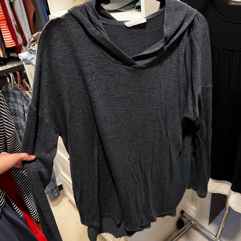 Drop shoulder hoodie